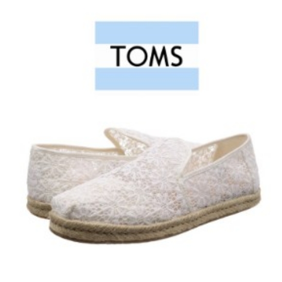 Toms Shoes - Woman's Floral Lace Espadrilles